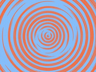Concentric circles create a hypnotic, swirling effect.