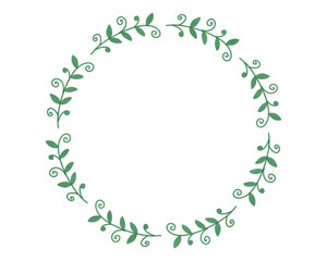 Christmas wreath frame. Christmas watercolor elements for poster, holiday card, flyer and season greeting card.