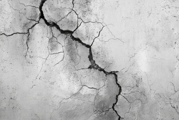 Fototapeta premium Cracked concrete wall texture with rough surface background