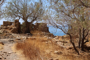 Ruine des venezianischen Kastell SELINO in Paleochora auf Kreta