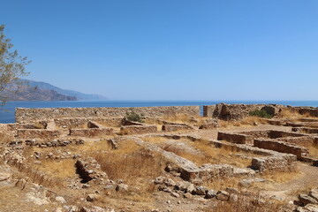 Ruine des venezianischen Kastell SELINO in Paleochora auf Kreta