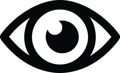 Eye Symbol &ndash; Abstract Black and White Vision Icon