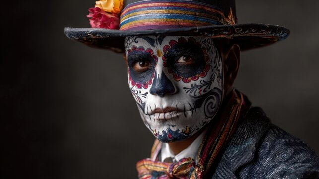 a man with a hat and a top hat