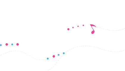 a simple flat 2d icon of a music note for music education, isolated on a plain white background