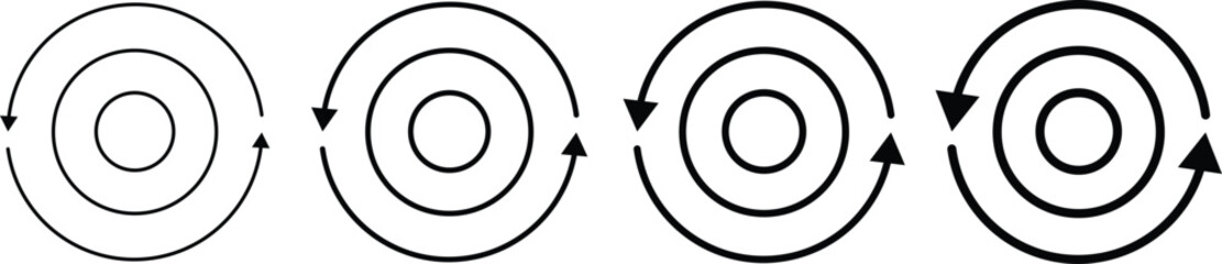 Consistency icon set. user interface symbol. network technology icon. provide visual feedback
