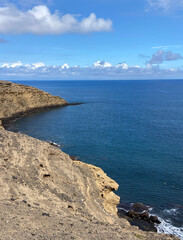 Beautiful coastal view near Playa Montana Pelada beach in Tenerife, Canary islands, Spain.Travel concept.