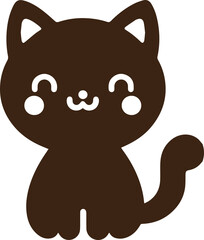  Cat Silhouette Isolated Transparent Background Cute Feline PNG