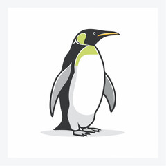 Fototapeta premium Isolated penguin illustration on white background for design and print