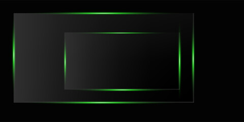 Dark black background with concentric circles. The black background has a smooth, layered texture, creating a modern, sleek look. Circular pattern background. Black background vector.
