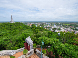 10 June'25 Klai Kangwon Palace,Hua Hin,Phetchaburi Province Thailand : Palace Gate and Hilltop Pagoda