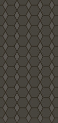 Dark gray geometric pattern with repeating hexagons and diamonds