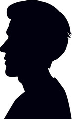 Man silhouette head profiling anonymous identity concept
