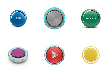 Progress Ring Button (75%)