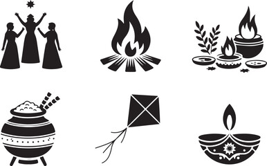 Celebrate Pongal holiday with traditional symbols