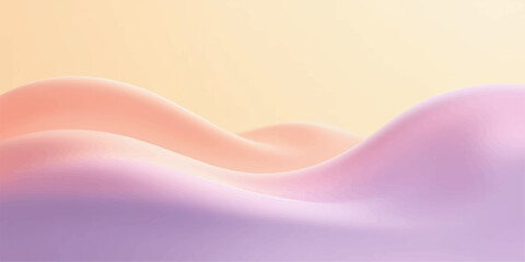 Soft pastel gradient waves abstract background with gentle curves and smooth transitions