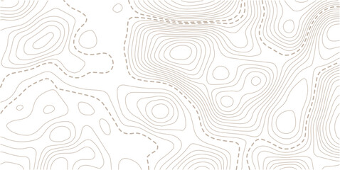 Topographic map background geographic line map with elevation assignments. Modern design with White background with topographic wavy pattern design. 