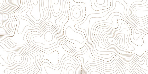 Topographic map background geographic line map with elevation assignments. Modern design with White background with topographic wavy pattern design. 