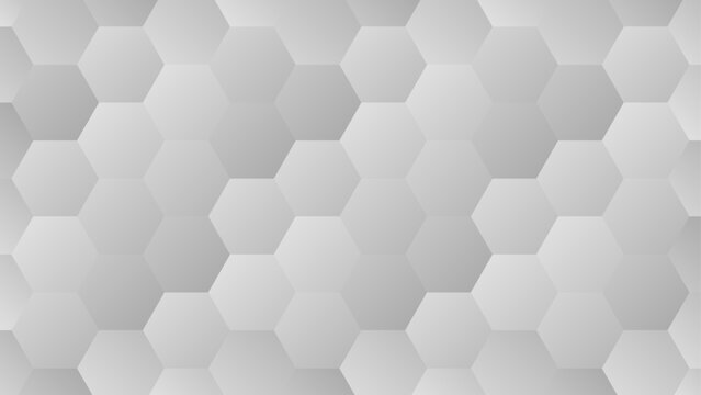 Abstract gray hexagonal pattern background for modern vector design