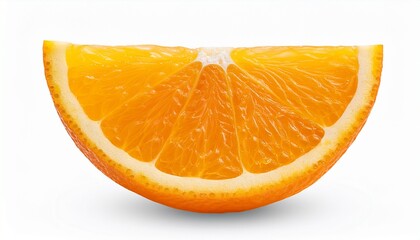 Orange Wedge Isolated On Transparent Background Fresh Cut Citrus Slice For Juice Smoothie And Cocktail Garnish Ingredient For Culinary Recipes And Healthy Diet Plan