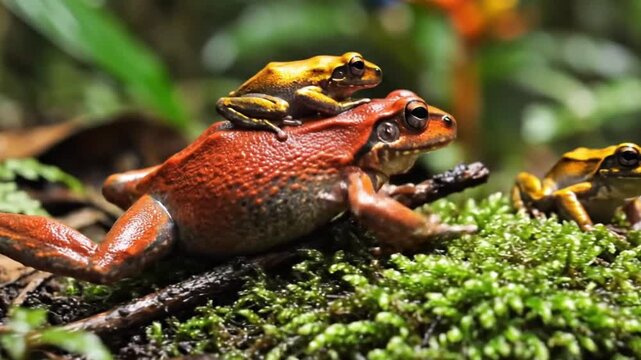 frog in the grass