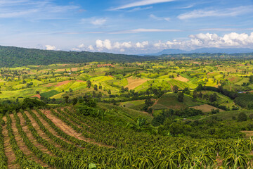 Landscape in highland in the rural of Thailand.