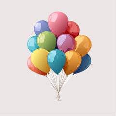 Naklejka premium Bunte Luftballons