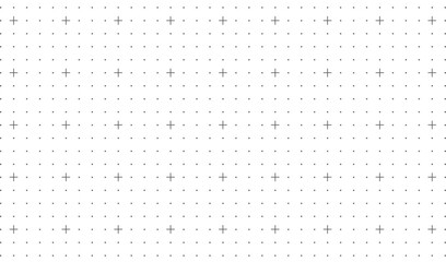 Seamless square grid texture, grid line paper sheet with crosses and lines, blank grid sheet for technology, drawing and architecture draft, texture of square graph paper, notebook pattern - vector	