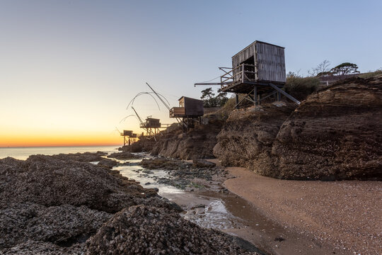Fishery of the "Cote de Jade" at Pornic, Loire-Atlantique