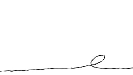 一回転した線の手描きの背景。複数の線が重なったモノクロの落書きベクターイラスト