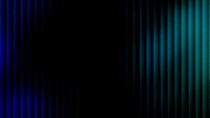 abstract dark background with vertical blue and teal glowing lines and black copy space