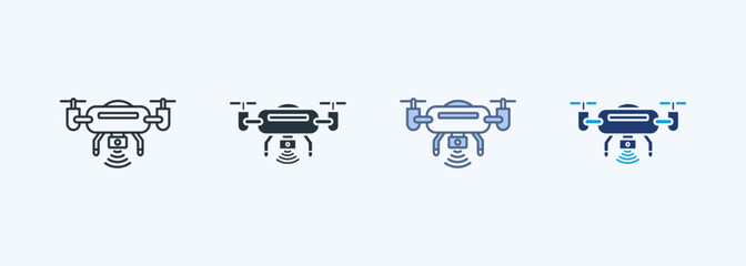 Autonomous Drone Multiple Style Icon Collection