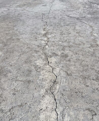 cracks on old concrete floor
