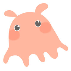 Obraz premium 泳ぐメンダコ