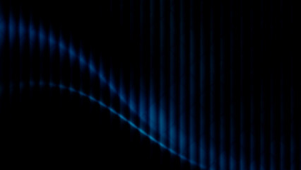 dark abstract background with diagonal blue wave line and vertical shadow grain texture minimal