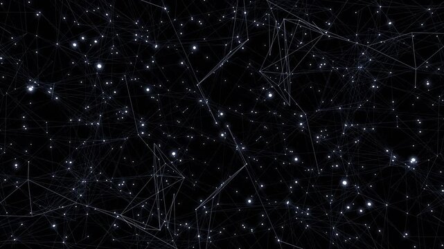 Plexus lines and dots network connection digital technology background