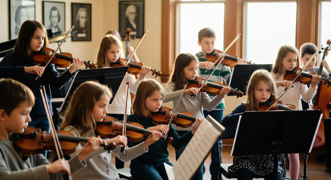 musician playing the violin