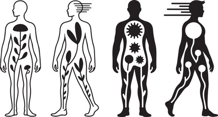 Silhouette of a man in a fedora and suit holding a pistol