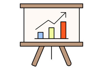 Businesswoman and office tools flat vector illustration for career and presentation concept