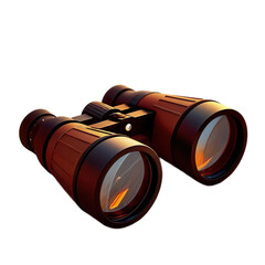 High quality bird watching binoculars with transparent background, perfect for outdoor adventures and wildlife observation