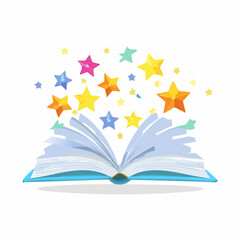 Magische Buchseiten, die fliegen