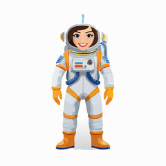 Astronaut im Retro-Stil