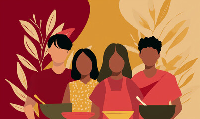Breaking Bread: Young Homie Food Sovereignty & Me. This is a potluck and conversation for youth. Political education and community building. Afroamerican. Thanksgiving.