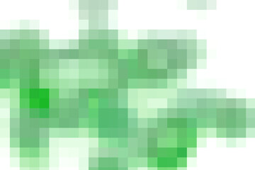 Green transparent pixel gradient texture, abstract digital background with soft squares and warm light glow. Semi transparent geometric overlay pattern.