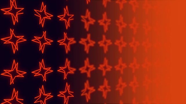 Enjoy mesmerizing animation of colorful star patterns in vibrant colors