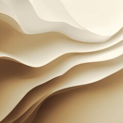Obraz premium abstract beige wave gradient digital art for modern decorative stylish artistic creative elegant minimalist design 
