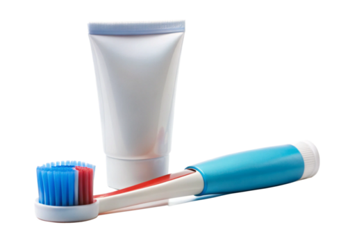 toothbrush with toothpaste