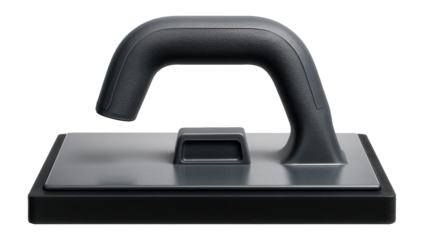 Grout float with removable handle for convenient storage in DIY toolkits.