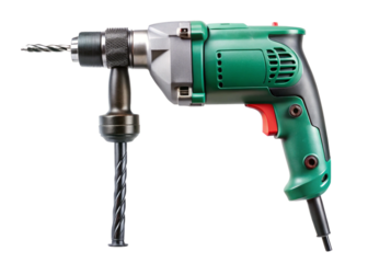 electric drill isolated on white