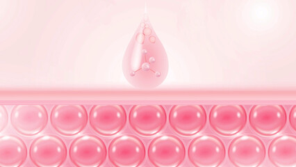 absorption of vitamin cream in skin cells