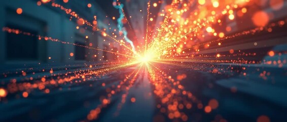 A visually striking abstract representation of change management in finance, reflecting dynamic shifts and strategies while allowing ample background for branding and concepts. - Powered by Adobe